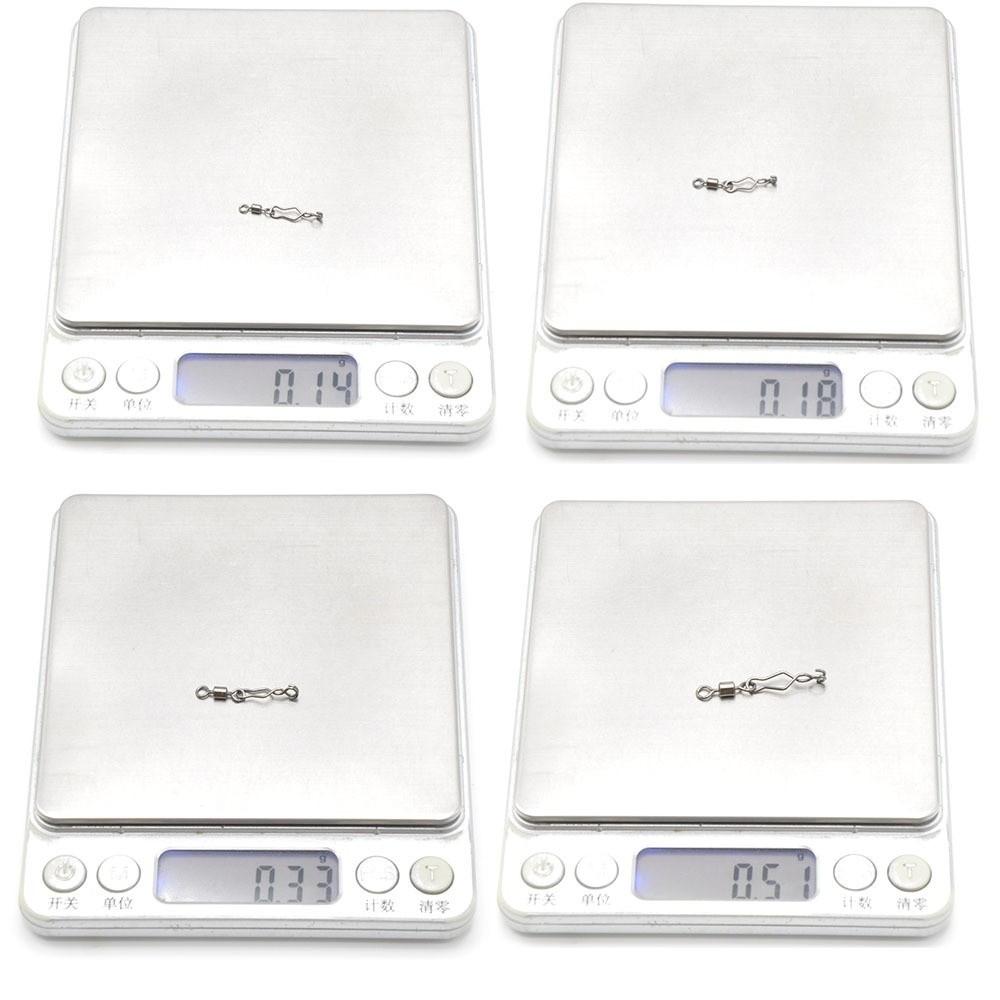 30 шт. Высокопрочные рыболовные застежки-вертлюжки из нержавеющей стали для приманок и крючков