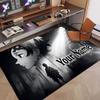 Custom Name Crystal Velvet Rug,Demon Slayer Comfortable Anti Slip Floor Mat For Room Decoration