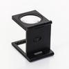 9005B 10x LED Light All-Metal Folding Magnifier with Scale for Cloth Measurement