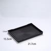 1 Pcs Black Serving Trays Rectangle Bed Table Tray New Large Plastic Tray  Kitchen
