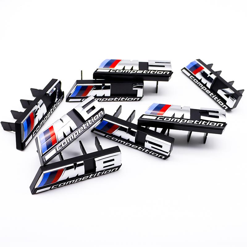 MFCN7 3D ABS M Logo Car Front Grille Badge Sticker Competition Badge Accessories For BMW M1 M2 M3 M4 X5M M6 M7 M8 F48 G01 E84 E83 F10