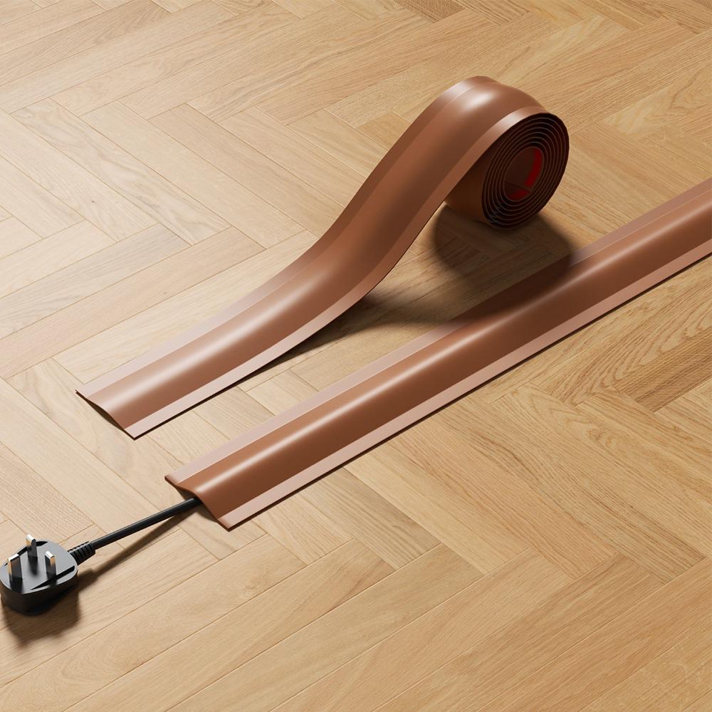 High Quality 1m/2m Cord Cover Soft Durable Wire Cover Flexible Cable Management Cord Hider Office