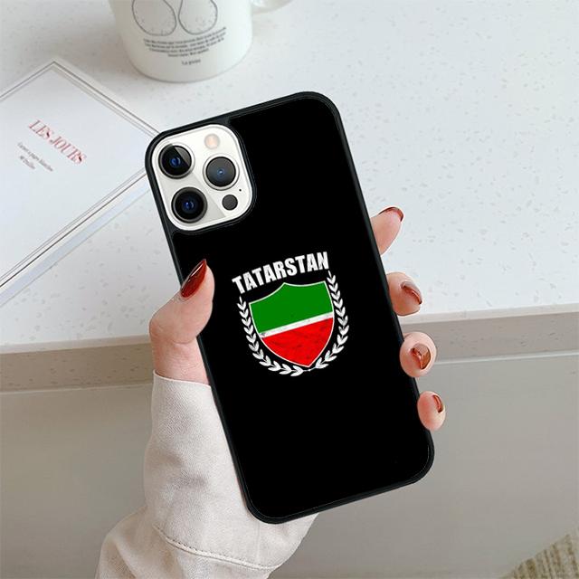 Чехол для телефона с флагом Татарстана Для iPhone 17 Air 14 15 16 13 12 Max Чехол Для Apple 14 15 16 11 Pro Max 6S Plus Coque