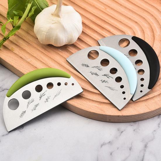 2-in-1 Herb Stripper & Cutter Stainless Steel 7-Hole Adjustable Kitchen Herbs Leaf Stripping Tool for Thyme Rosemary Basil Dishwasher-Safe Precision