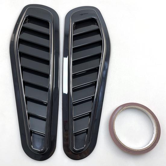 2 шт., универсальный капот с воздуховыпускным отверстием из АБС-пластика, защита от царапин, декоративная крышка вентиляционного капота для автомобиля