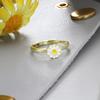 Y2k Flower Anxiety Spinner Ring for Women Adjustable Aesthetic Daisy Fidget Anti Stress Rings Trend Jewelry Valentine's Day Gift