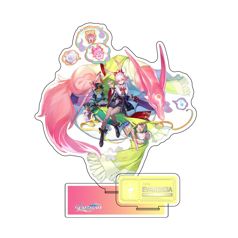 Игровая фигурка Honkai: Звездный Экспресс Воскресенье Цзяо Цю Юнь Ли Светлячок Цзин Лю Акриловая Подставка Модель Пластина Косплей Аниме Брелок Подарок для Фанатов