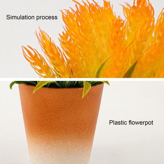 Красивое искусственное растение в горшке сымитировало легковес отсутствие увядания