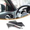 Carbon Fiber ABS Interior Door A-Pillar Cover trim For Nissan 370Z Z34 09-20