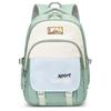 Stylish Color Block Backpack for High School Students - Large Capacity Casual Schoolbag