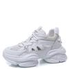 Dad's Shoes for Women Spring New Style Breathable Mesh Casual Sports Shoes Thick Sole Inner Heightening White Women's Shoes