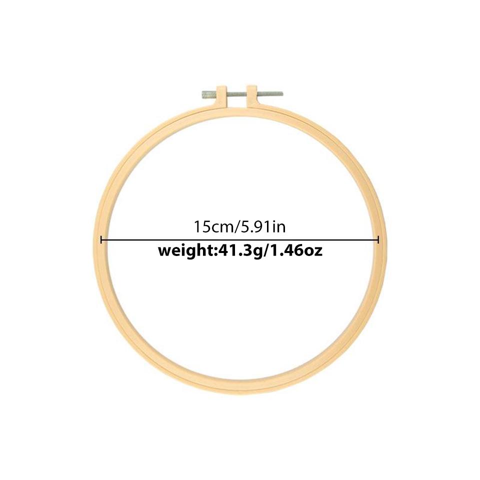 BUDDUR 1PC Plastic Embroidery Hoop Cross-Stitch Frame Hoop Circle Embroidery Shed DIY Handmade Craft Sewing Needwork Supplies
