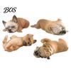 Gift for Dog Lovers Realistic Sleeping French Bulldog Figurine, Mini Puppy Statue, Cute Lying Down Pet Figurines Home Model Car Dashboard Decor,