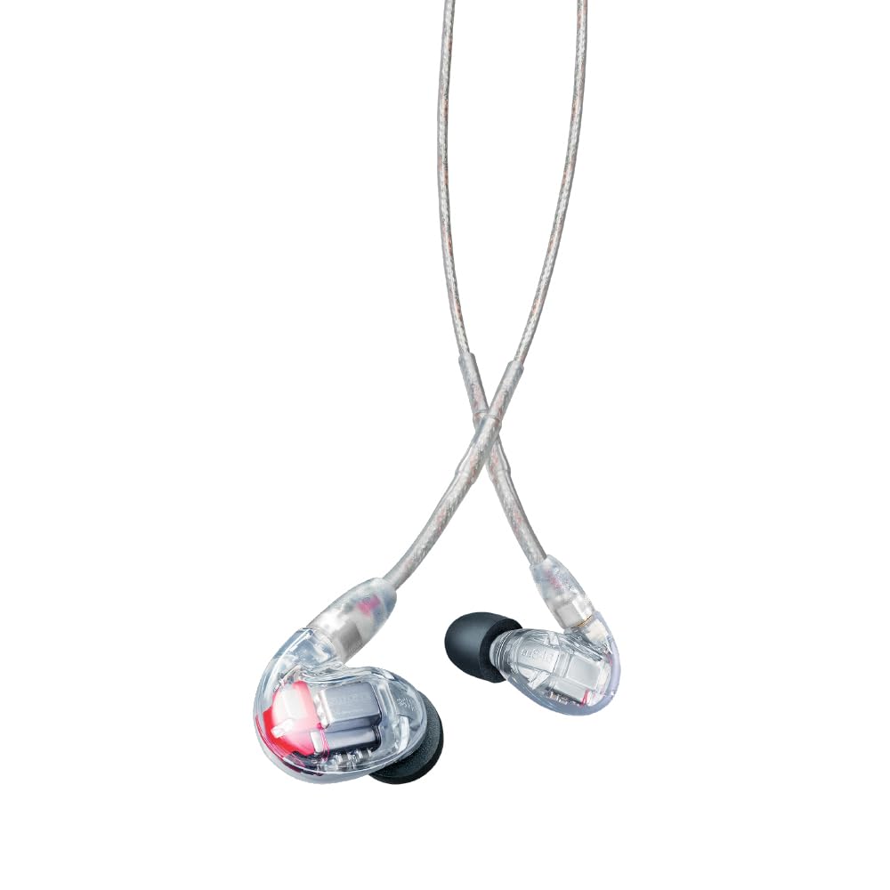Золотые наушники SHURE проводные SE846G2CL прозрачные 2-го поколения с высокой звукоизоляцией и высоким разрешением, совместимые с играми, игровыми, канального типа, беспроводные, трансформируемые