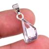 Natural Pink Amethyst Gemstone 925 Solid Sterling Silver Jewelry Pendant 1" U6D44