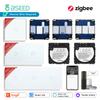 BSEED 1/2/3-клавишные Умные Переключатели Zigbee База Функций Управление через Приложение Tuya Smart Life Сенсорная Стеклянная Панель С Металлической Пластиной Детали для DIY