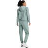 Under Armour Худи Rival Tricot с логотипом, топ с длинным рукавом, облегающий крой, удобный, простой, длинные брюки, повседневный комплект, женские комплекты, лаймово-зеленый 6001966-348