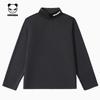 Unisex Warm Velvet Half-Zipper Stand-Up Collar Long-Sleeved Inner T-Shirt
