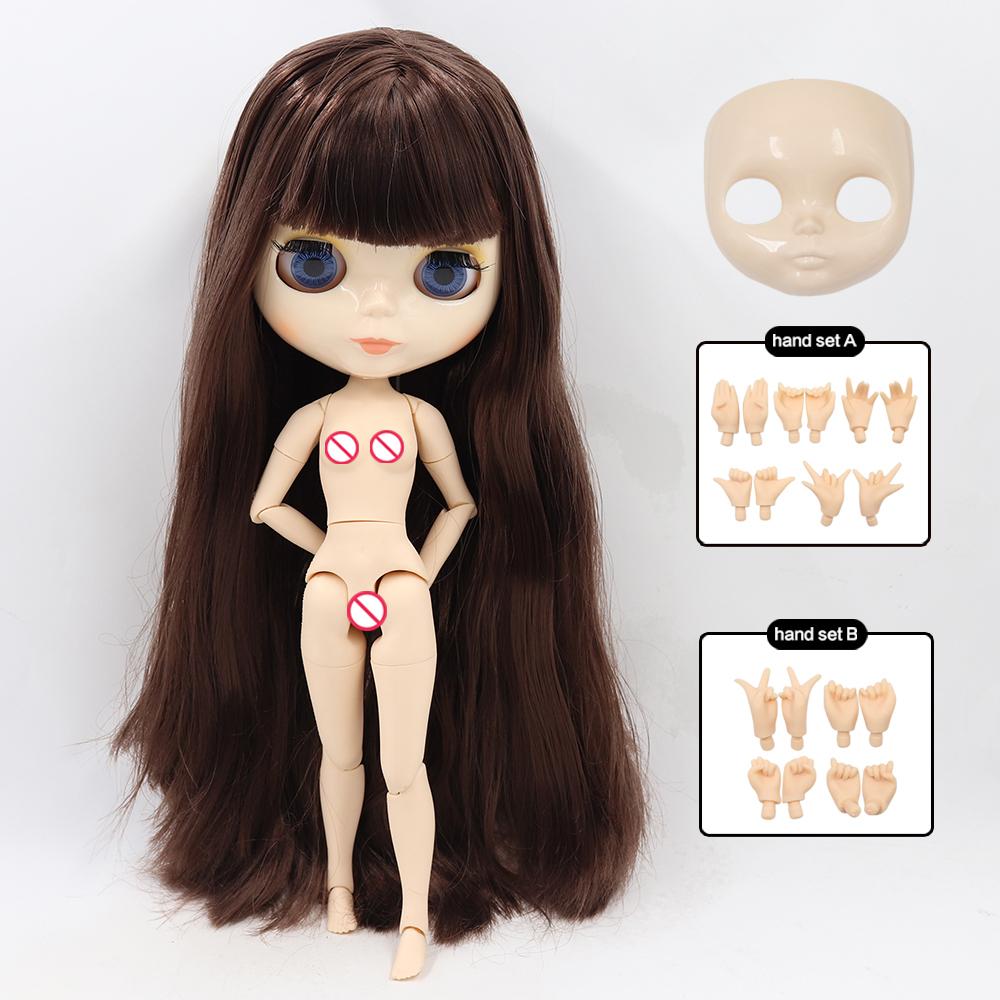 ICY DBS Кукла Блайз Шарнирное тело 30 см BJD Игрушка Белое глянцевое лицо и матовое лицо с дополнительными руками AB и панелью 1/6 DIY Модная кукла