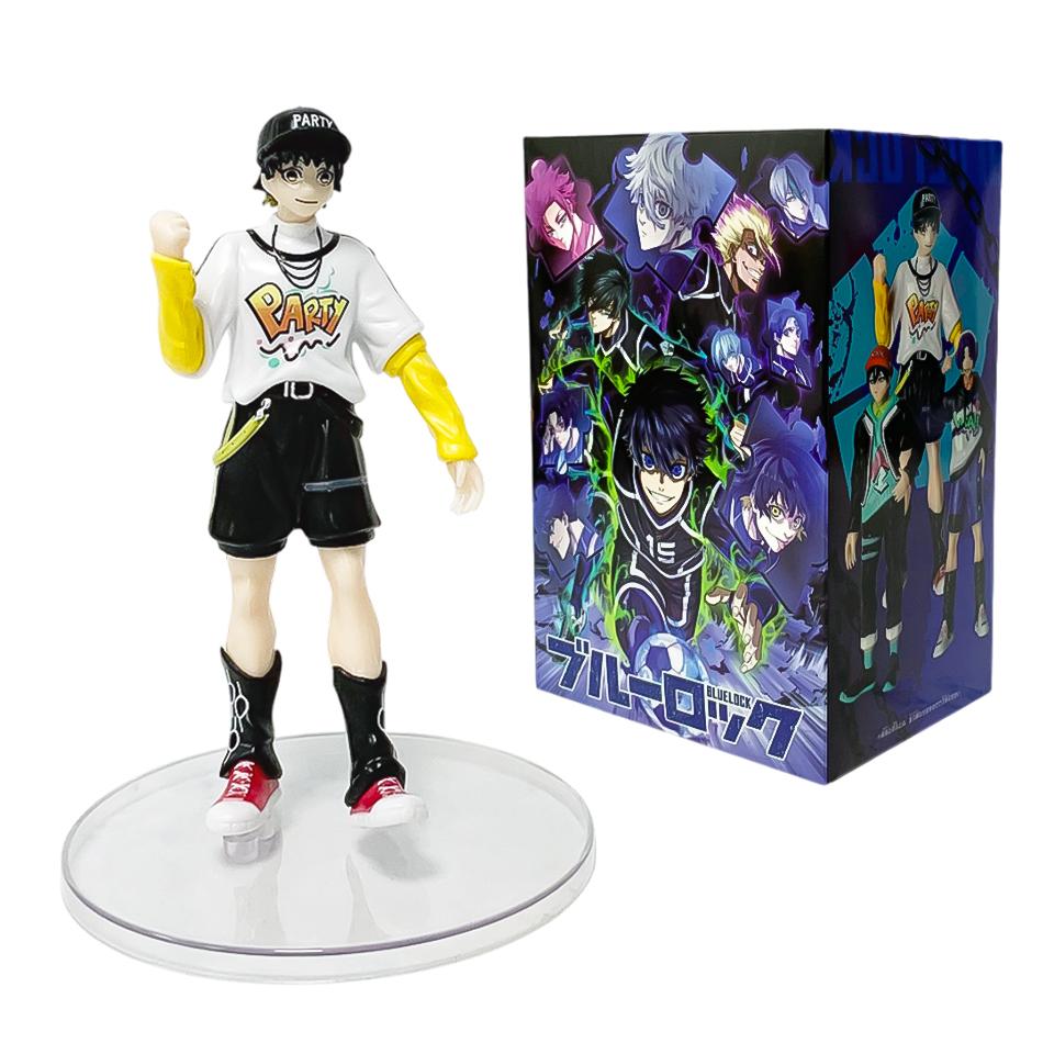 6pcs BLUE LOCK Anime Figures Doll Isagi Yoichi Nagi Seishiro Bachira Meguru Mikage Reo Figure Model decoration Toys for kid Gift