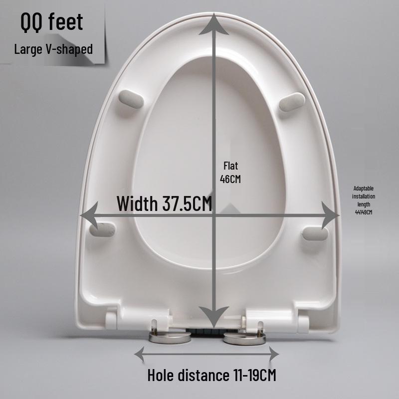 Универсальная утолщенная крышка-сиденье для унитаза