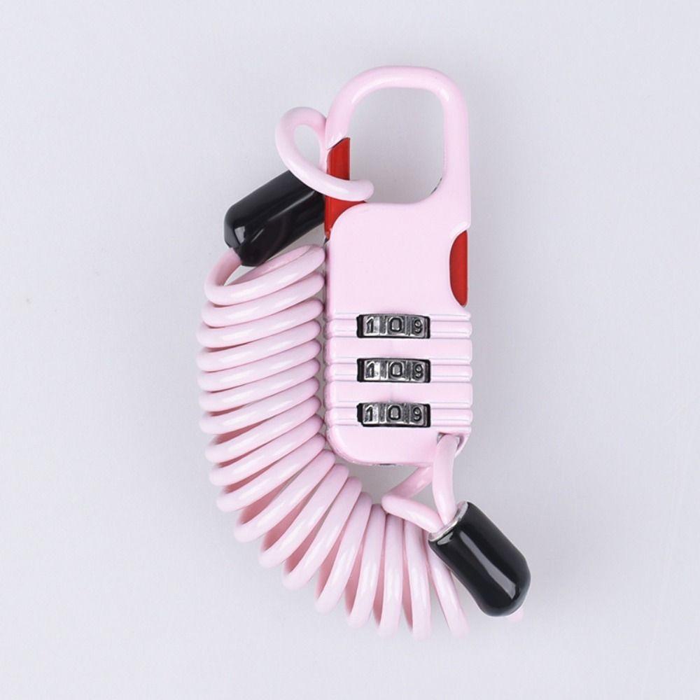 Zinc Aluminum Alloy Digit Password Combination Lock Anti Theft Helmet Lock  Motorcycle