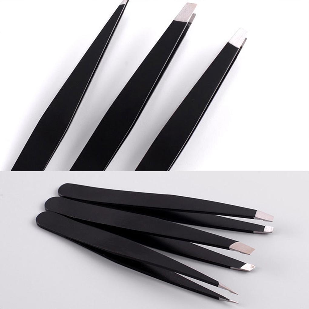 4 шт./набор пинцетов из нержавеющей стали для женщин, высокоточные пинцеты для удаления вросших волос