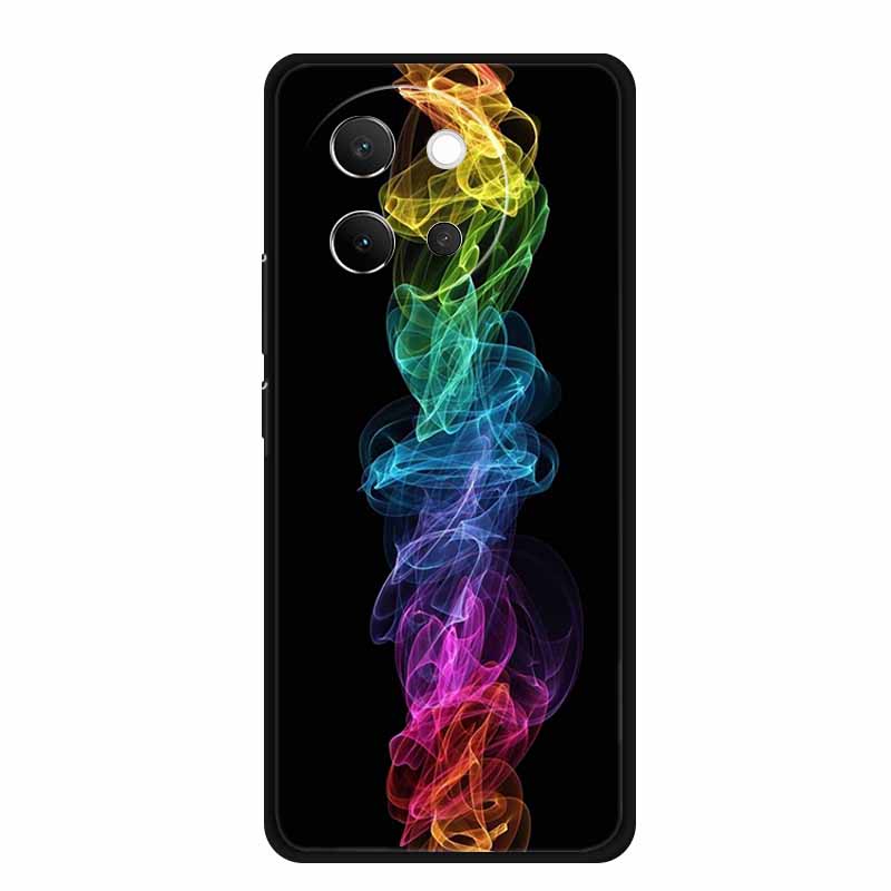 Для Vivo V40 Lite 5G Чехол V 40 lite Чехол для телефона Волк Черный Силиконовый Мягкая Задняя Крышка Для Vivo V30E 5G Чехол V 30 E Сумка 6.78" Корпус