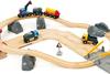 Circuit rail route transport de roches - brio - coffret 33 pièces - train en bois - ravensburger - dès 3 ans