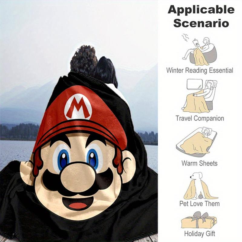 1pcSuper Mario Bros. Blanket- Soft Comfortable Gift for All Seasons - Perfec