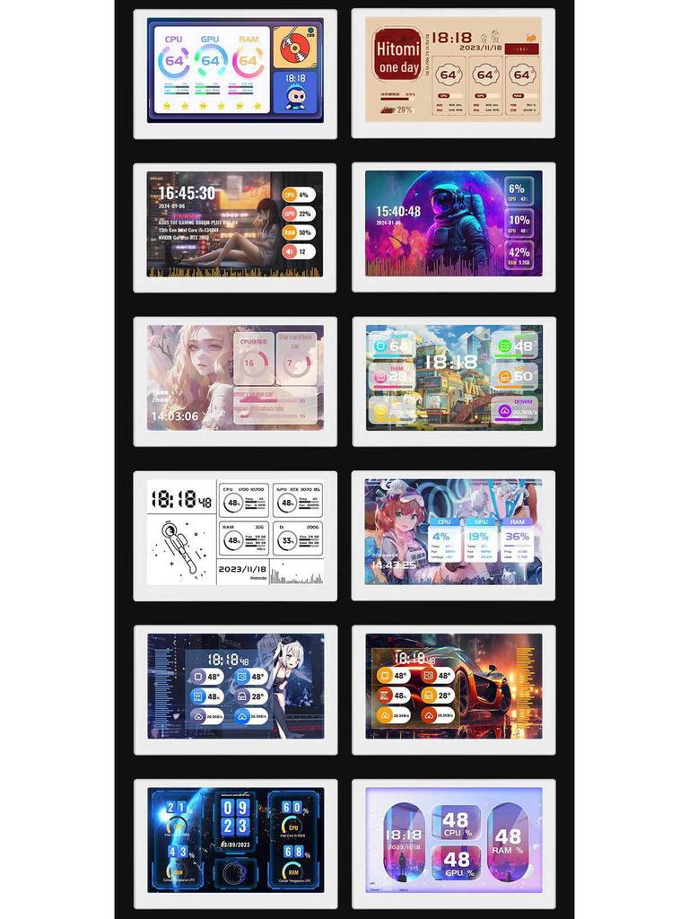 8-дюймовый RGB LCD USB-дополнительный экран со звукоснимателем, разрешение 1280x800