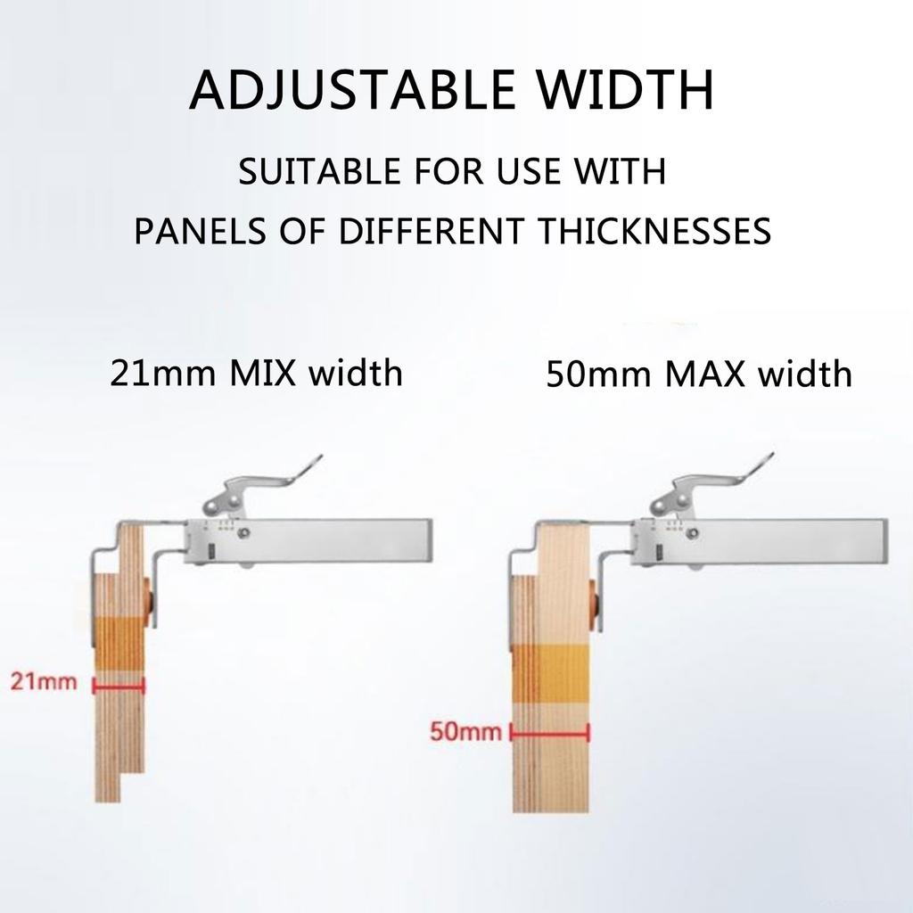 Adjustable Drawer Organizers Clamps Secure Grip Fixtures for Home and Office Use Sturdy Stainless Steel Materials