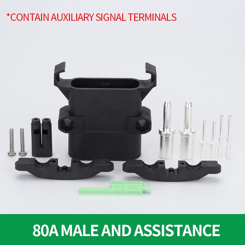 1/5/20Sets REMA Type Forklift Male And Female Plug 80a160a320a High Current Battery Battery Charging Connector