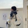 Зимний шарф из искусственного кашемира Корейская мода Клетчатый женский шарф Толстый теплый длинный шарф-шаль