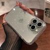 Модный розовый блестящий прозрачный силиконовый чехол для телефона iPhone 15 14 13 12 11 Pro Max Plus X XS Max XR, мягкий противоскользящий защитный чехол