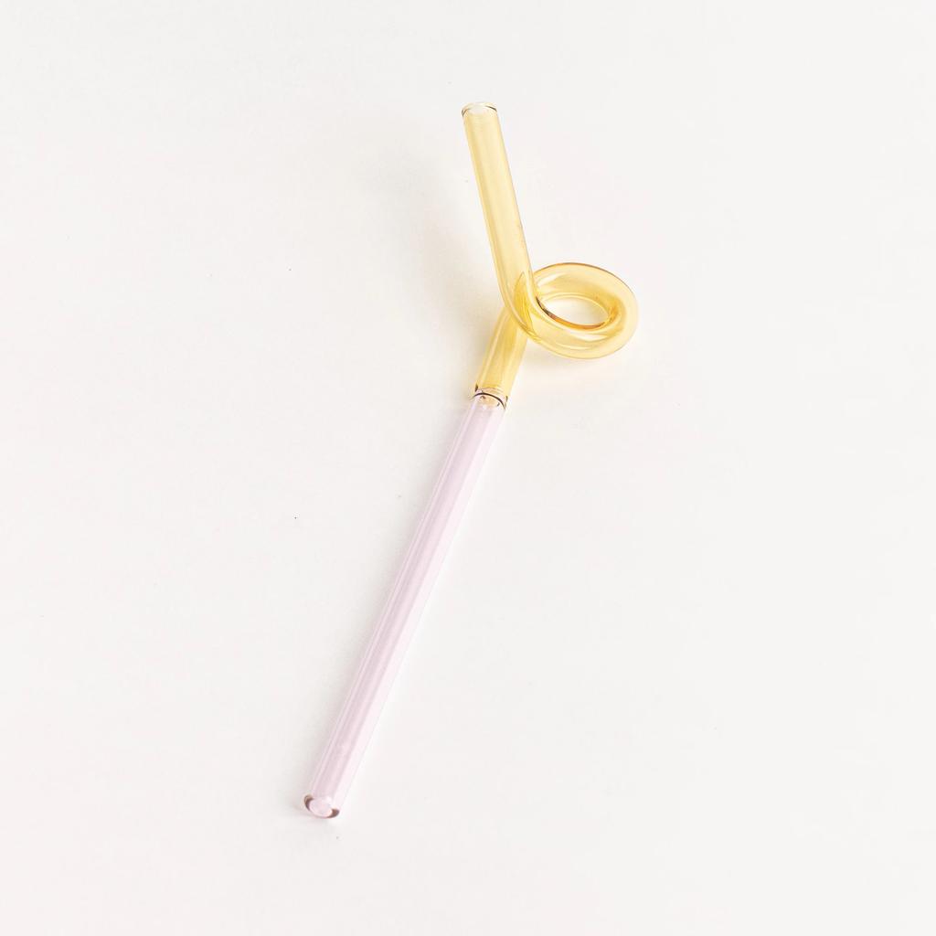 Nordic Glass Straw Lovely Coffee Mixing Twsiting Straws Reusable Dinking Juice Stirring Reusable Straw