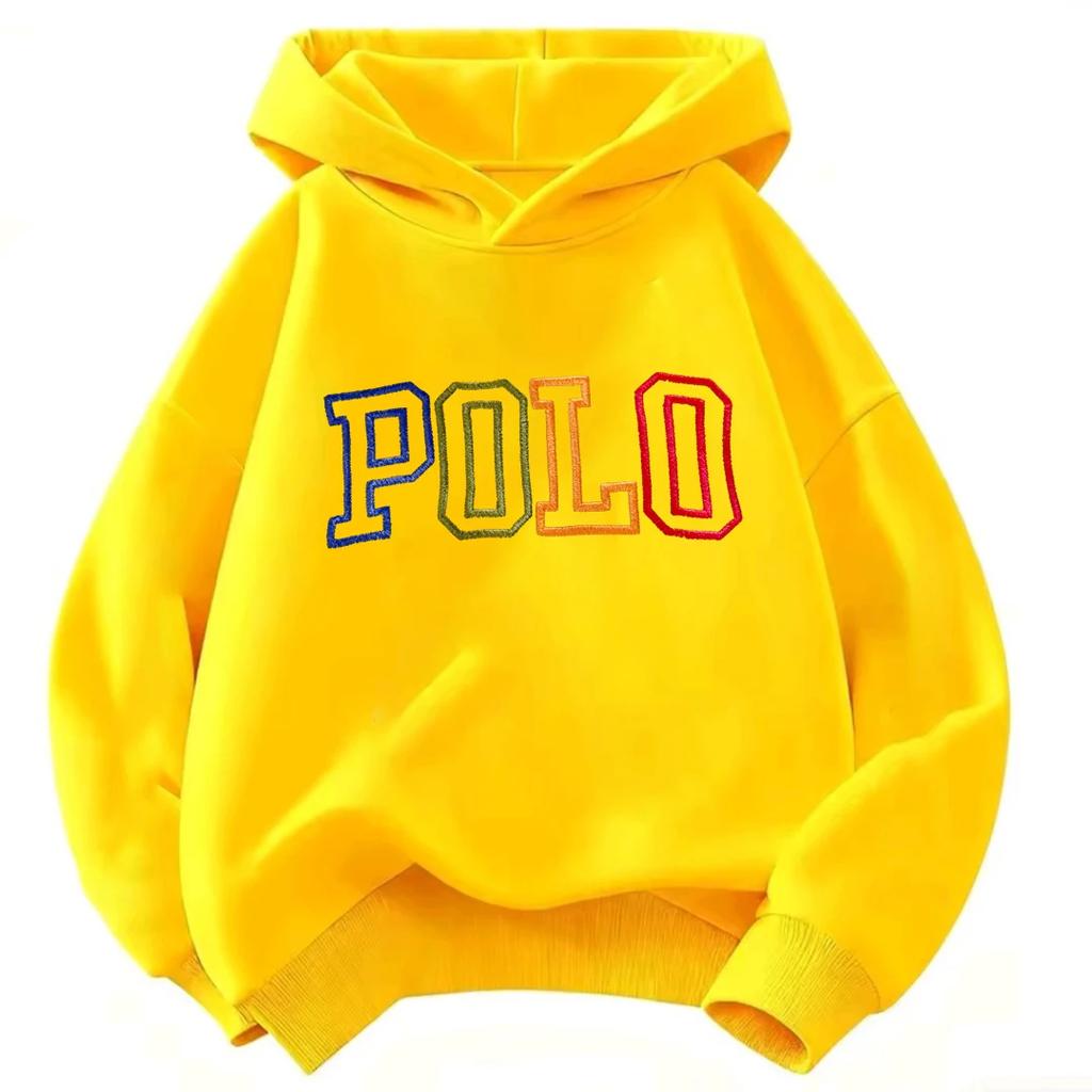 Autumn/Winter children's streetwear hooded sweatshirts, retro rainbow pattern hooded sweatshirtsunisex long-sleeved sweatshirts.