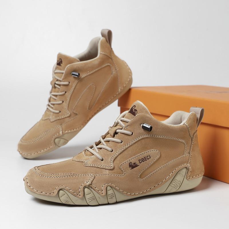 Women's High-top Boots High Quality Cowhide Casual Boots Handmade Leather Boots for Women Ankle Boot Luxury Sneakers Botas Mujer