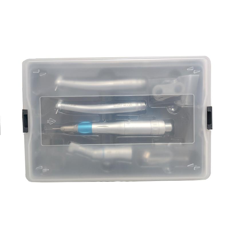 Dental LED High & Low Speed Handpiece Kit Straight Contra Angle Air Turbine 2/4 Hole M4 / B2 Whole Set