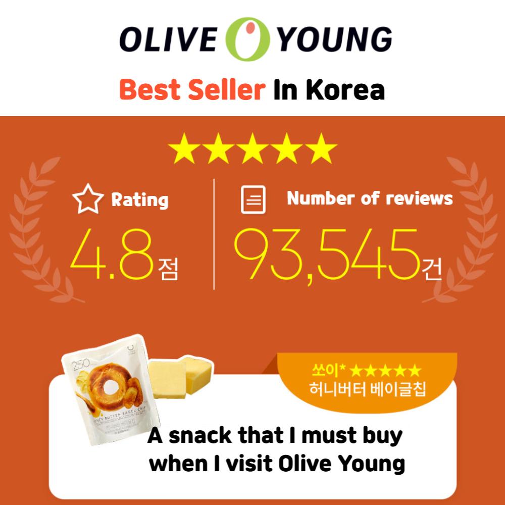 Olive Young Чипсы из бублика 60г (4 вкуса) / Чесночное масло / Медовое масло / Настоящая пицца / Шоколад с корицей / Корейские чипсы