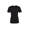 Asics Logo Print Pullover Round Neck Moisture Wicking Quick Dry Short Sleeve T-Shirt Women T-Shirt Black 2012C962-001