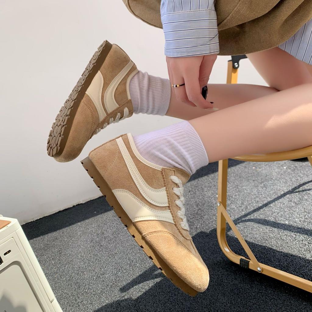 Красные немецкие тренировочные туфли женские новая весна женские туфли на плоской подошве ретро повседневные кеды спортивные туфли Форреста Гампа