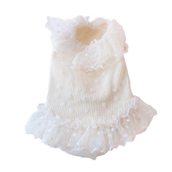 Дышащее платье для собак Красивый привлекательный очаровательный пуловер Юбка для щенка для повседневной жизни