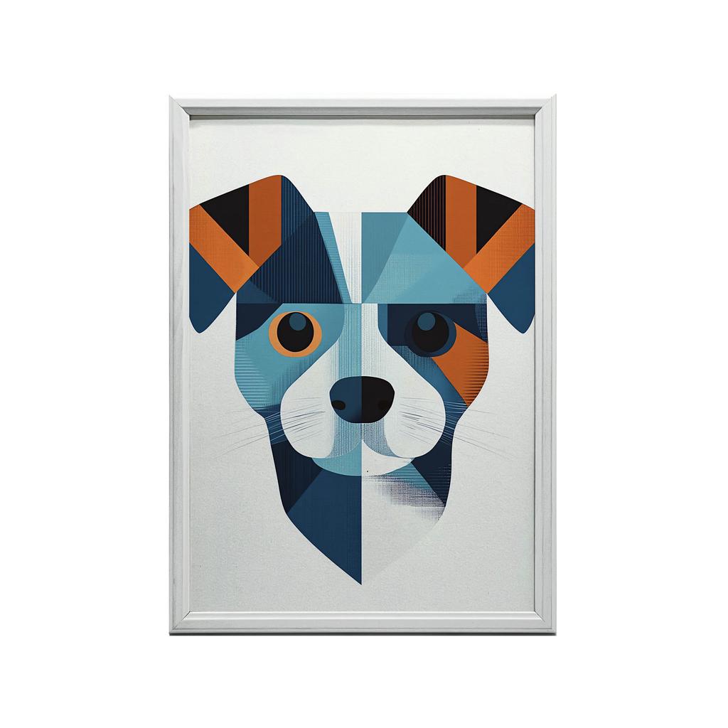 Plakat Radosny Jack Russell W Geometrii Plakat Radosny Jack Russell W Geometrii, 50X70 Cm, Rama Aluminiowa Czarna, Papier Matowy 230 Gsm
