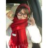 New Christmas Red Scarf Collection Autumn and Winter Warm Female Main Scarf