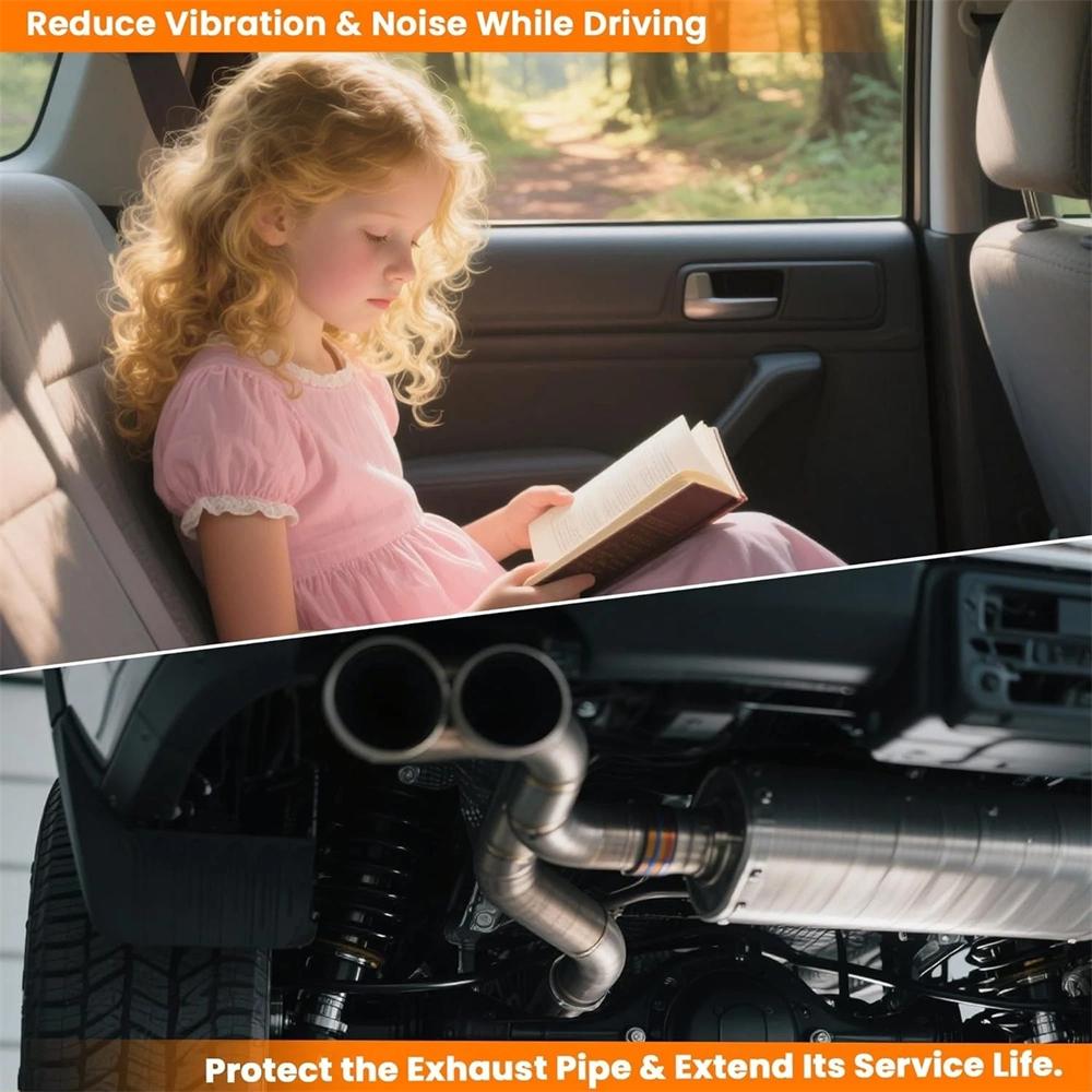 Rear Rear Exhaust Bracket Isolator Set For 2019-2025 Ram 1500 68395841AA