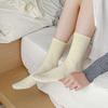 Female Autumn Simple Wave Dot Stars Boneless Tube Stack Socks