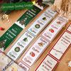 50/200PCS Gift  Wrapping Decals Sealing Sticker Rectangle Packaging Labels