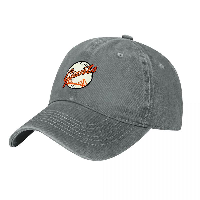 San Francisco Giants Logo Washed Canvas Baseball Cap Classic Team Embroidered Design Vintage Style Adjustable Fit for Adults