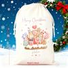 Personalised Christmas Sack Gift Bag Santa Sack Christmas Eve Decoration Item Kids Girl Nutcracker Drawstring Bag New Year Gift
